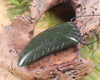 Taniwha Tooth or Niho carved from Rimu Pounamu - NZ Greenstone
