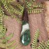 Roimata or Teardop carved from Hapopo Pounamu - NZ Greenstone