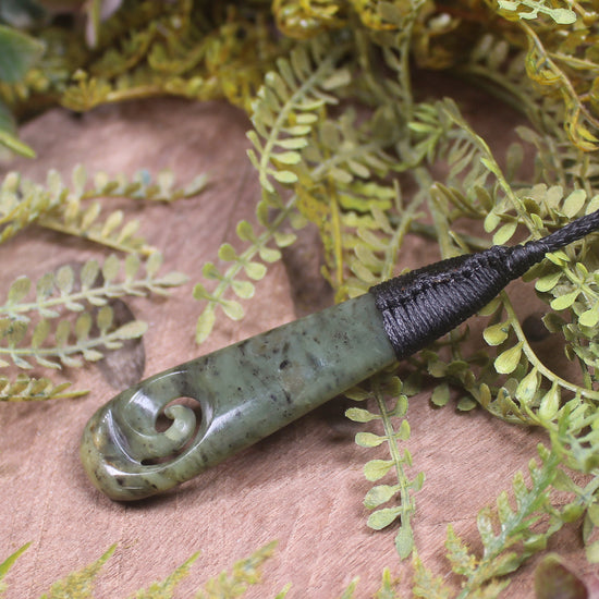 Roimata with Koru Pounamu Pendant - NZ Greenstone