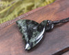 Whale Tail Pendant carved from Kawakawa Pounamu - NZ Greenstone