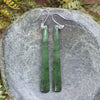NZ Greenstone Roimata Earrings Hapopo Pounamu