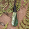 Roimata or Teardop carved from Hapopo Pounamu - NZ Greenstone