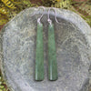 NZ Greenstone Roimata Earrings Hapopo Pounamu