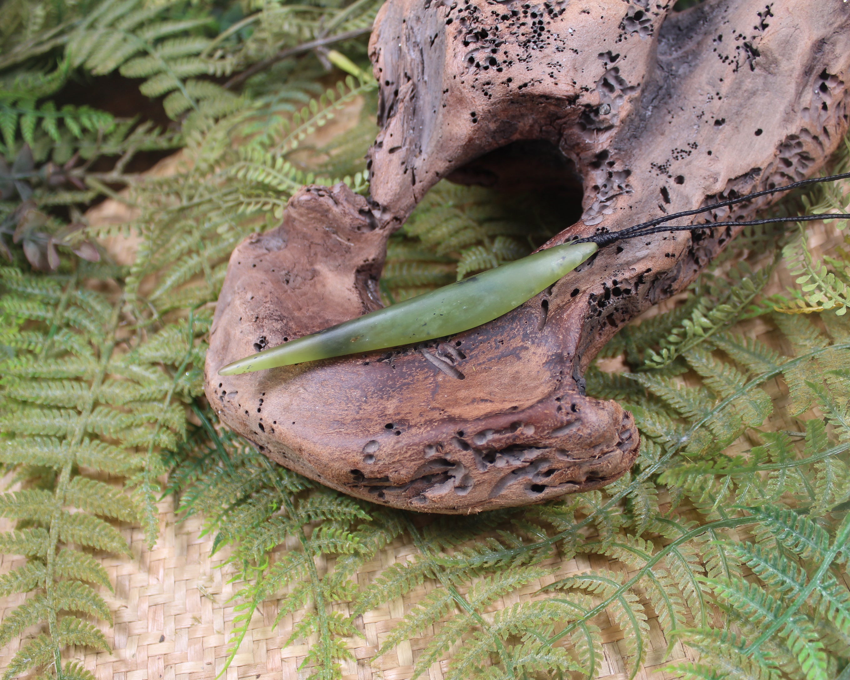 Roimata or Teardrop carved from Tangiwai Pounamu - NZ Greenstone