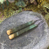 Roimata or Teardrop earrings carved from Raukaraka Pounamu - NZ Greenstone