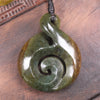 Flower Jade Koru Twist Pounamu - NZ Greenstone