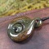 Flower Jade Koru Twist Pounamu - NZ Greenstone