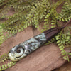 Roimata or Teardop with Koru carved from Rimu Pounamu - NZ Greenstone