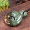 Flower Jade Koru Twist Pounamu - NZ Greenstone