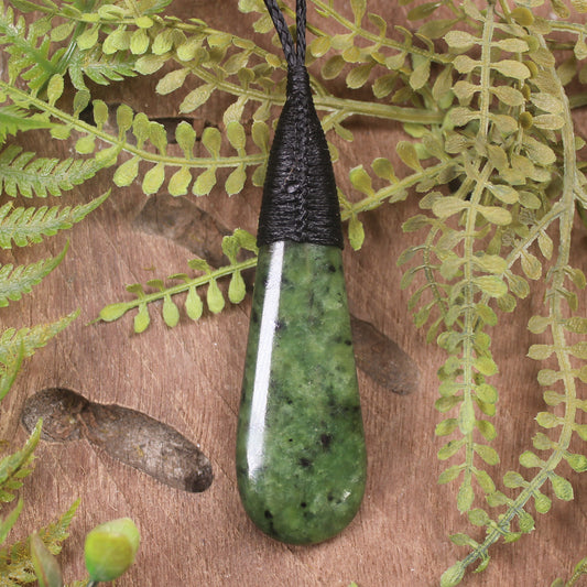 Rimu Pounamu Roimata Pendant - NZ Greenstone