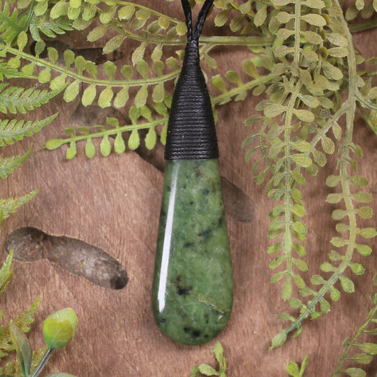 Rimu Pounamu Roimata Pendant - NZ Greenstone
