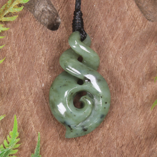 Hapopo Pounamu Twist- NZ Greenstone