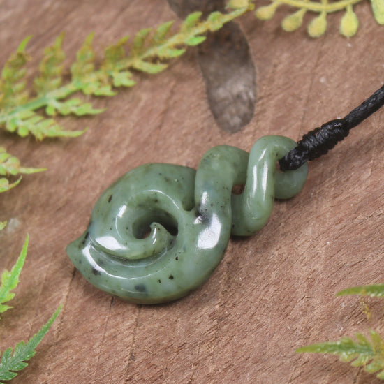 Hapopo Pounamu Twist- NZ Greenstone
