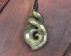 Hapopo Pounamu Koru Twist - NZ Greenstone