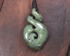 Hapopo Pounamu Koru Twist - NZ Greenstone