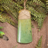 Flower Jade Pounamu Toki Pendant - NZ Greenstone