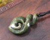 Hapopo Pounamu Koru Twist - NZ Greenstone