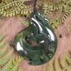 Manaia pendant carved from Rimu Pounamu - NZ Greenstone