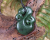 Manaia carved from Kawakawa Pounamu - NZ Greenstone