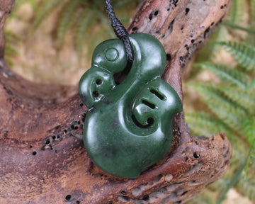 Manaia carved from Kawakawa Pounamu - NZ Greenstone