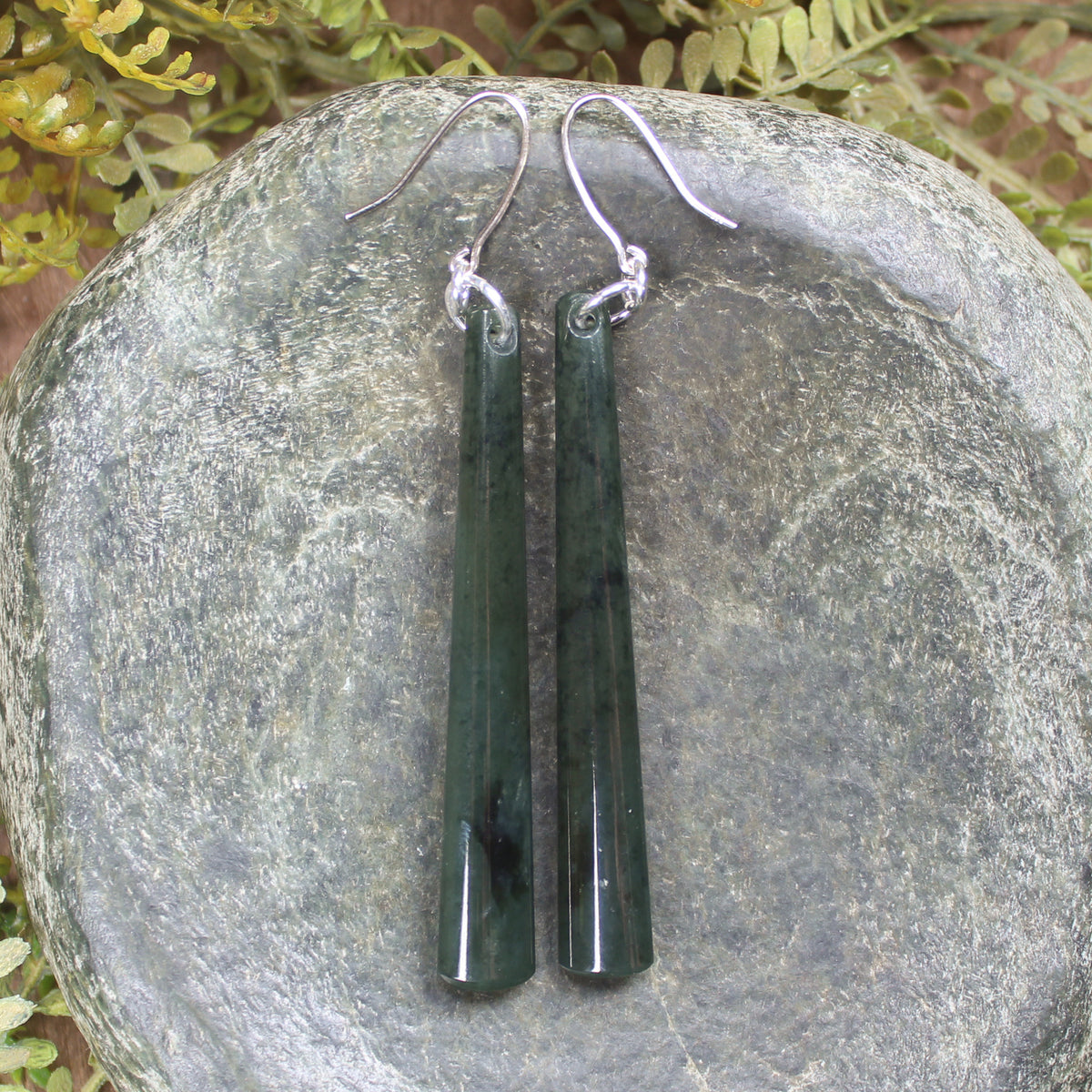 Rimu Pounamu earrings