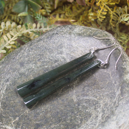 Rimu Pounamu earrings