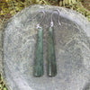 NZ Greenstone Roimata Earrings Hapopo Pounamu