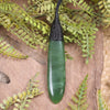 Roimata or Teardop carved from Hapopo Pounamu - NZ Greenstone
