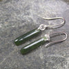 Roimata or Teardrop earrings carved from Kawakawa Pounamu - NZ Greenstone