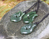 Hei Matau carved from Hapopo Pounamu - NZ Greenstone