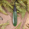 Roimata or Teardop carved from Hapopo Pounamu - NZ Greenstone