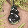 Rimu Pounamu Koru Twist Pendant - NZ Greenstone