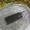 Roimata or Teardrop earrings carved from Kawakawa Pounamu - NZ Greenstone