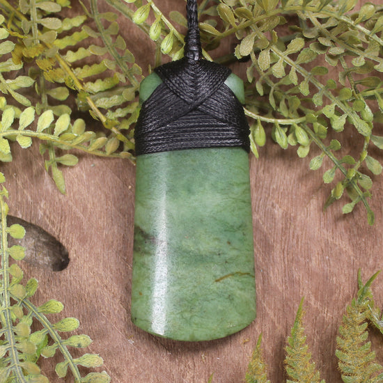 NZ Greenstone Toki Pendant Hapopo Pounamu