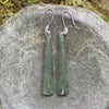 NZ Greenstone Roimata Earrings Hapopo Pounamu