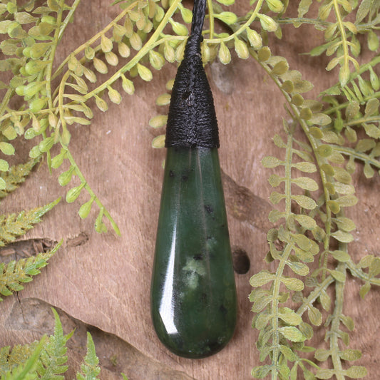 Rimu Pounamu Roimata Pendant - NZ Greenstone