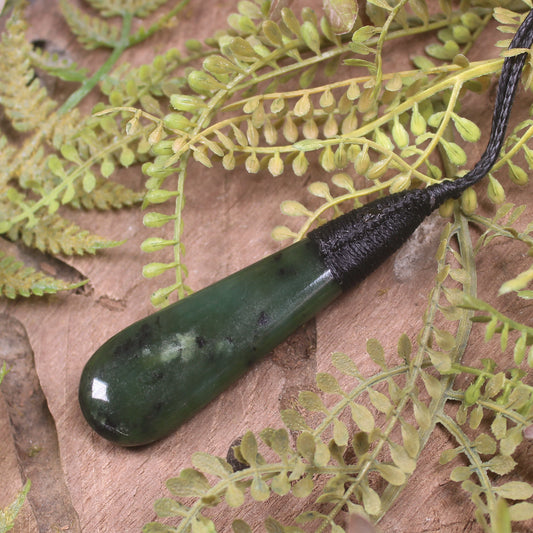 Rimu Pounamu Roimata Pendant - NZ Greenstone
