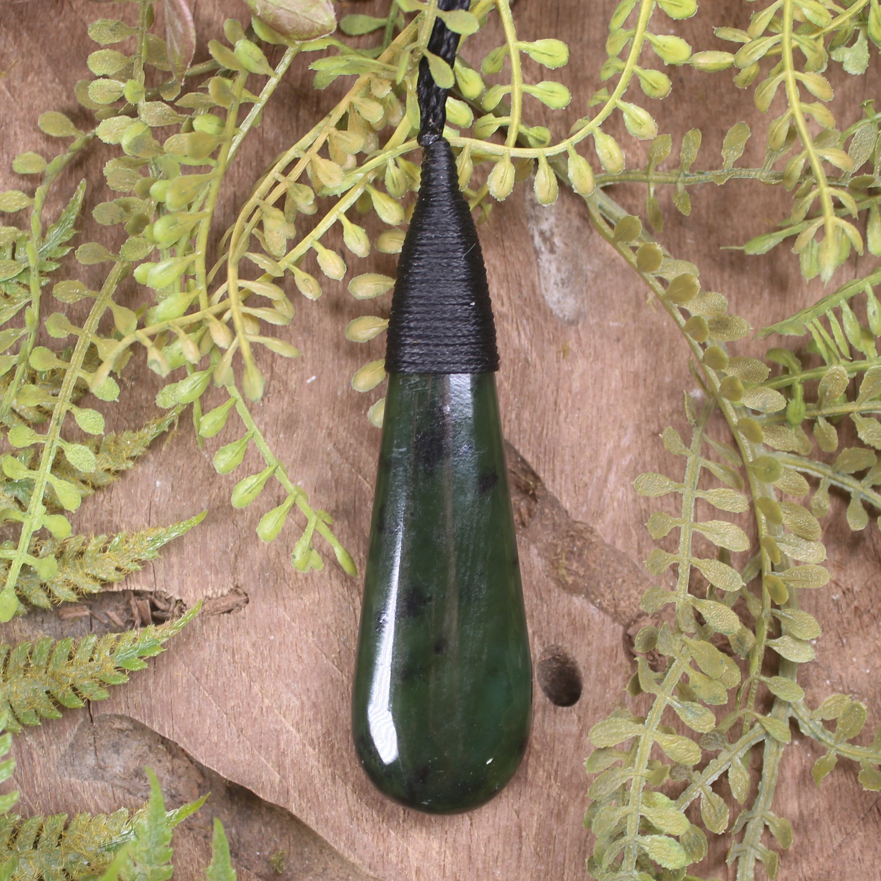 Rimu Pounamu Roimata Pendant - NZ Greenstone