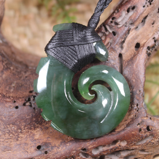 Hei Matau carved from Inanga Pounamu - NZ Greenstone