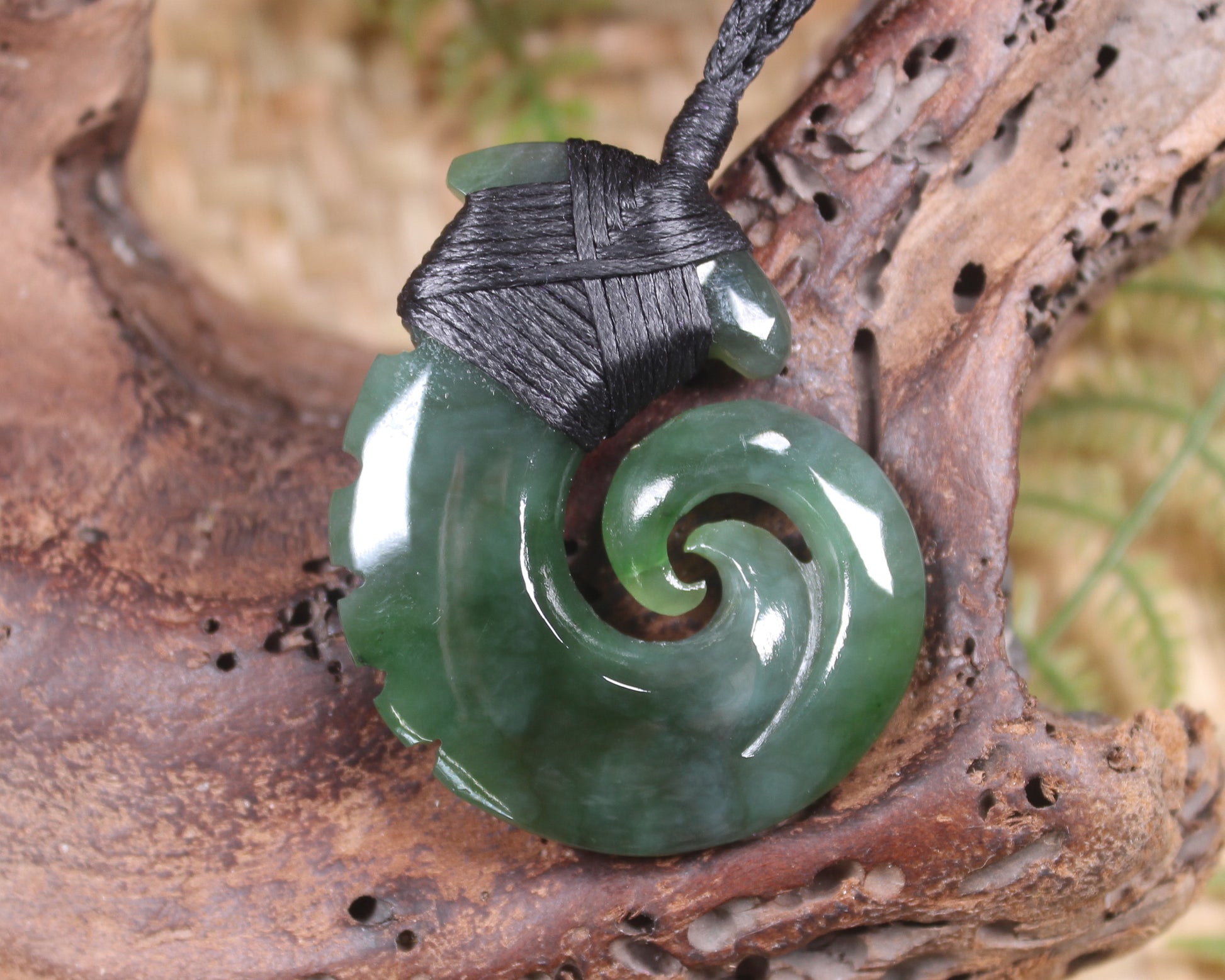 Hei Matau carved from Inanga Pounamu - NZ Greenstone