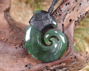 Hei Matau carved from Inanga Pounamu - NZ Greenstone