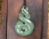 Hapopo Pounamu Koru Twist - NZ Greenstone
