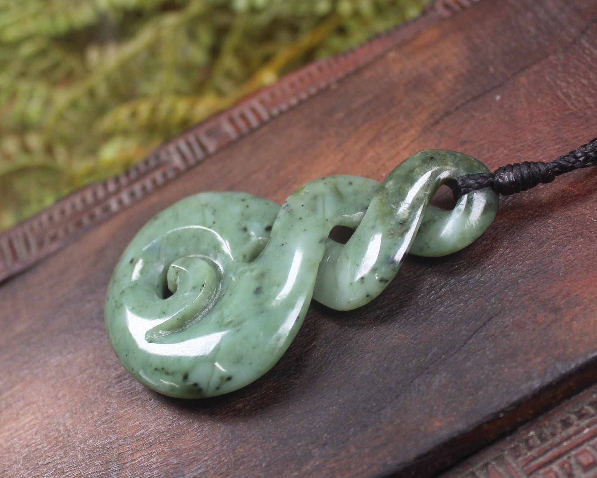 Hapopo Pounamu Koru Twist - NZ Greenstone