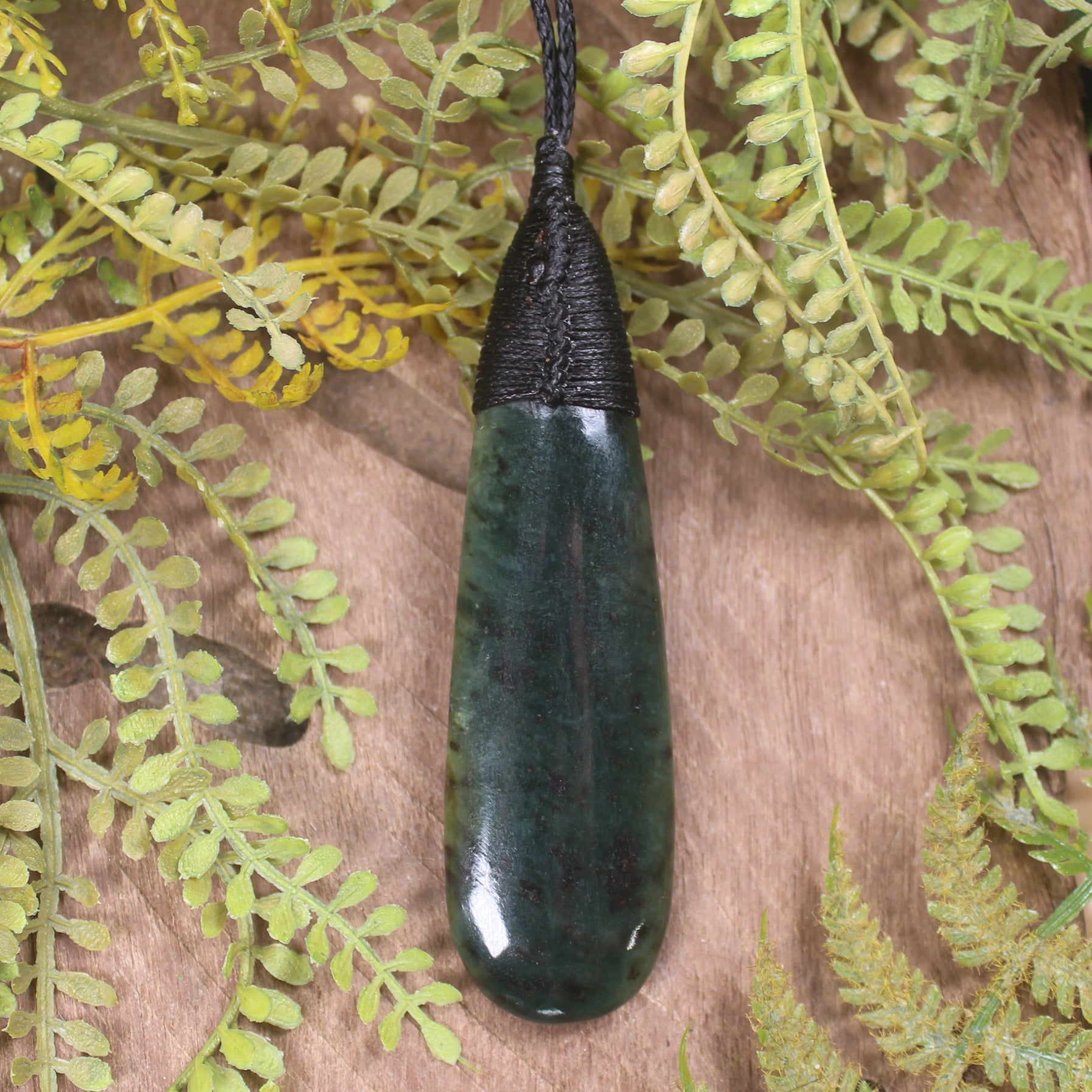 Rimu Pounamu Roimata Pendant - NZ Greenstone