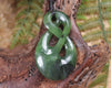 Twist Pendant carved from Hapopo Pounamu - NZ Greenstone
