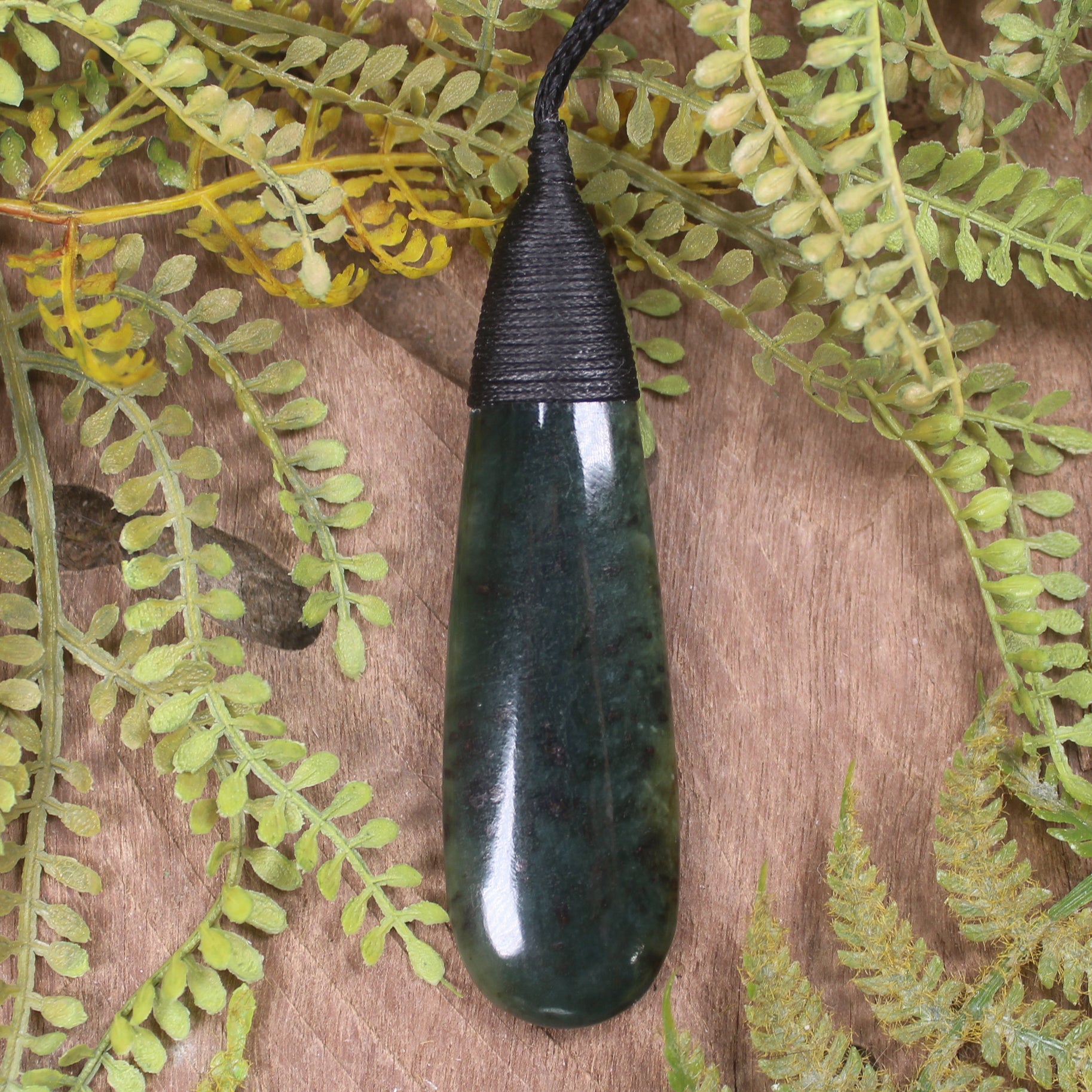 Rimu Pounamu Roimata Pendant - NZ Greenstone