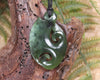 Rimu pounamu koru twist - NZ Greenstone