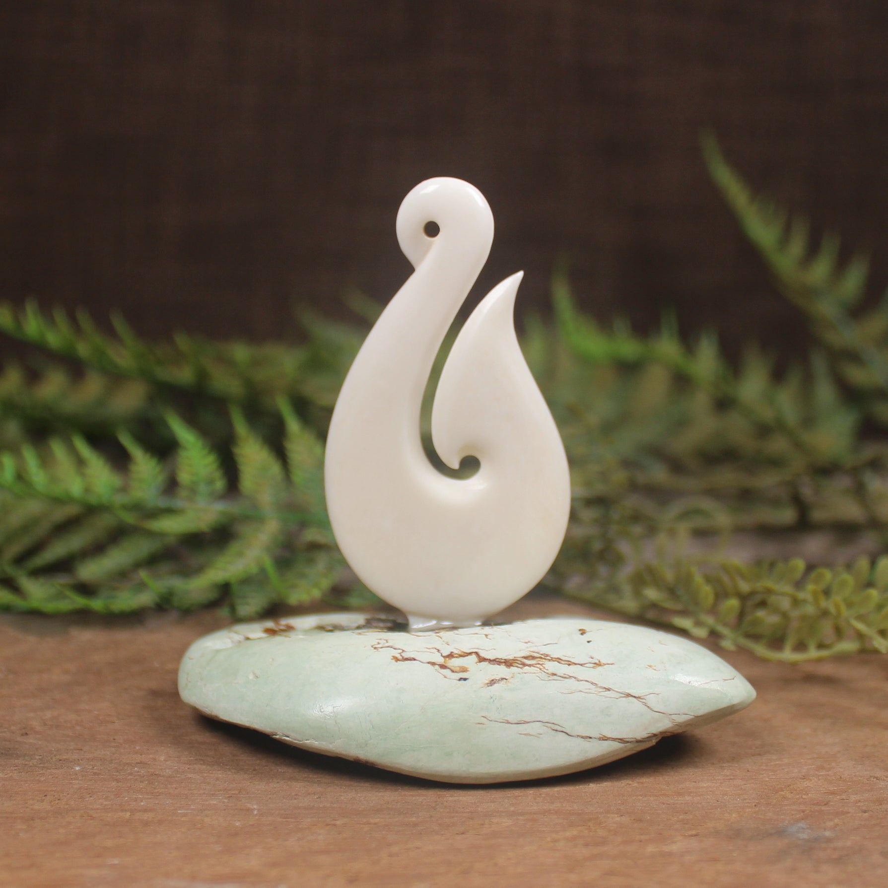 bone matau sculpture