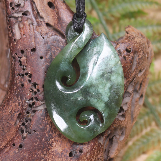 Rimu pounamu koru twist - NZ Greenstone