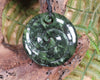 Koru carved from Rimu Pounamu - NZ Greenstone
